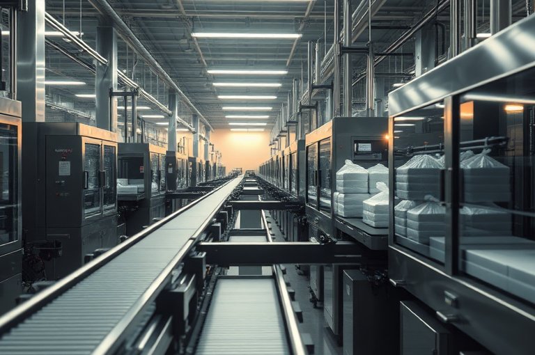 全自動(dòng)毛絨玩具高效包裝整線