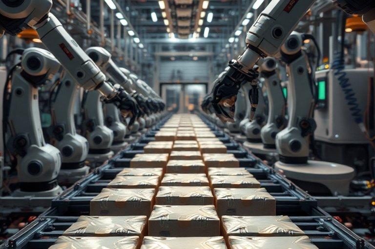 自動化液體灌裝包裝生產(chǎn)線